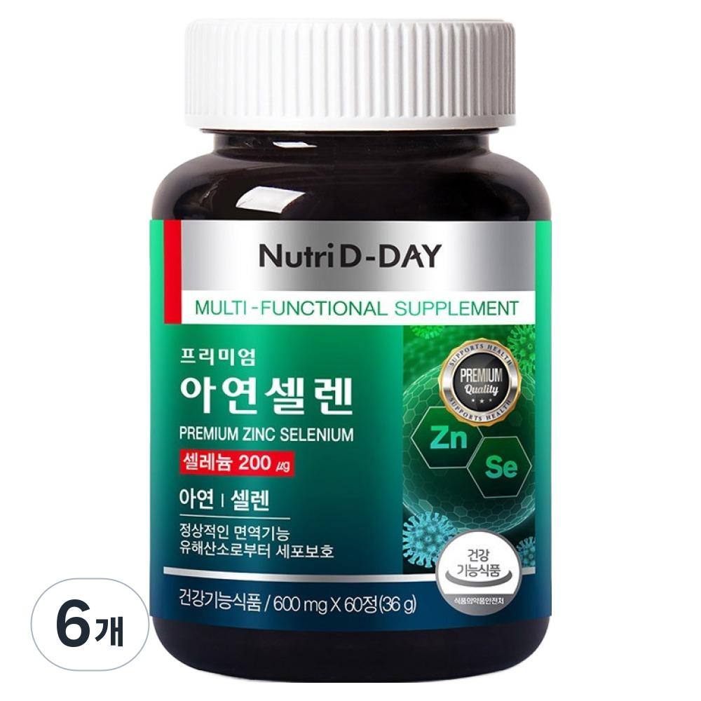 NutriDDay Premium Zinc Selenium 36g 6 pcs 60 Tablets