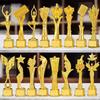 Crown Pentagram Competition Trophy Medal Golden Color Competition Award  Children Award Prize