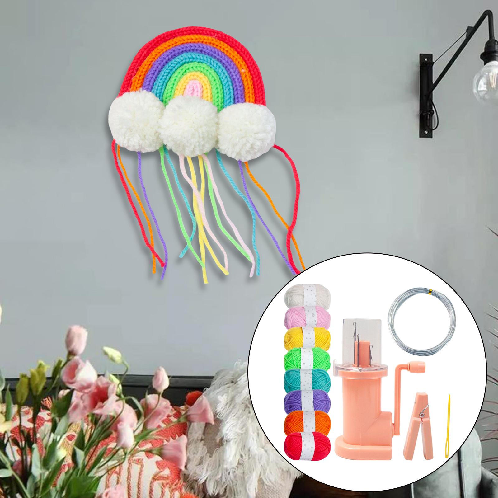 

Компактный набор для вязания с машинкой для творческого рукоделия розовый