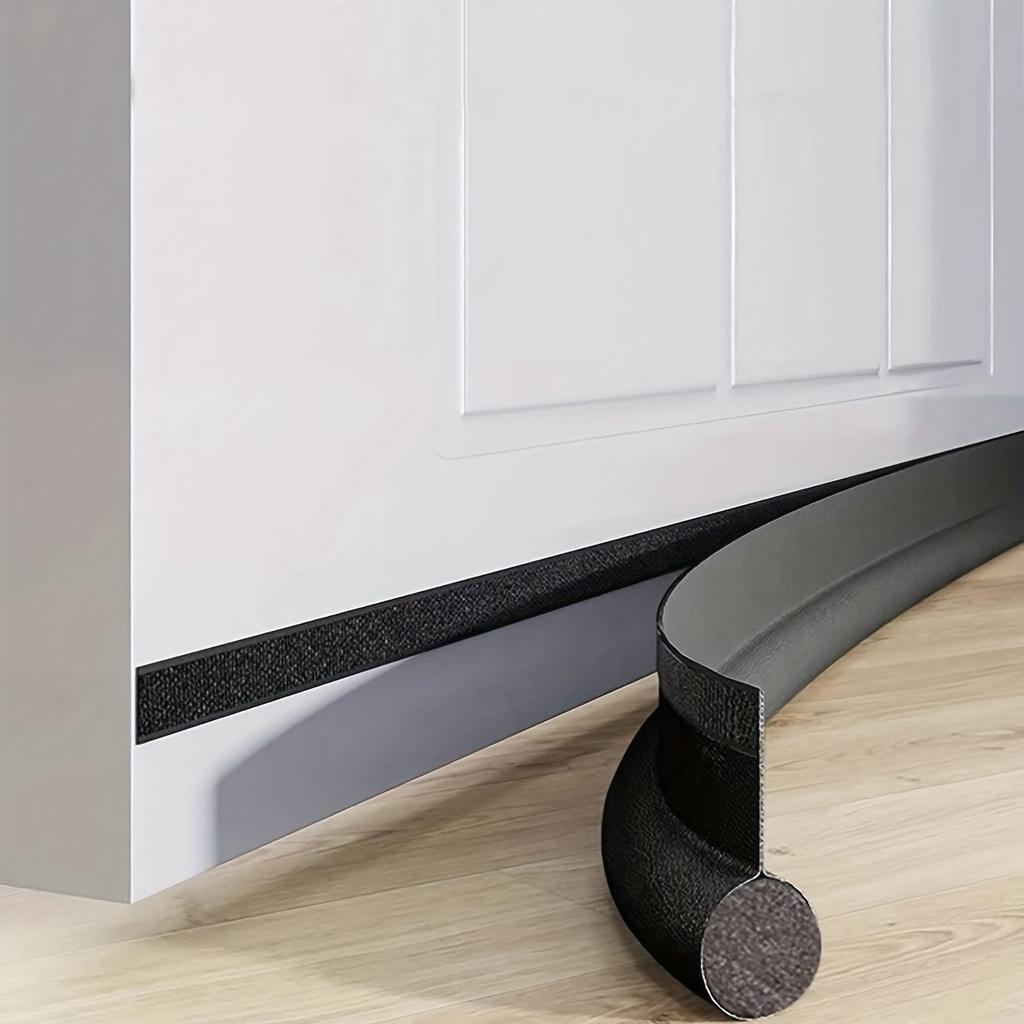 1pc Door Bottom Sealing Strip, Adjustable Weatherstrip Under Door Draft Stopper, Anti-cold One Side Foam Blocker, Weather Strip