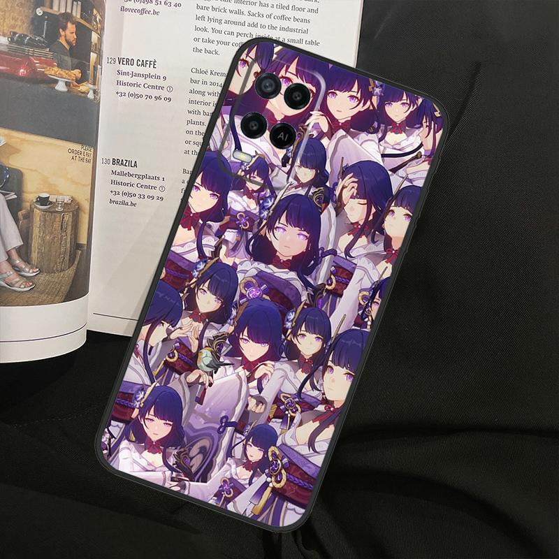 Genshin Impact Raiden Shogun For Oppo A78 A98 A80 A40 A60 A18 A38 A58 A15 A17 A77 A74 A94 A54 A57S A16 A76 A96 Phone Case