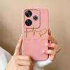 For Poco F6 Pro Phone Case Simple Heart Cover Liquid Silicone Camera Protection Cases For Xiaomi Poco F 6 Soft ShockProof Funda
