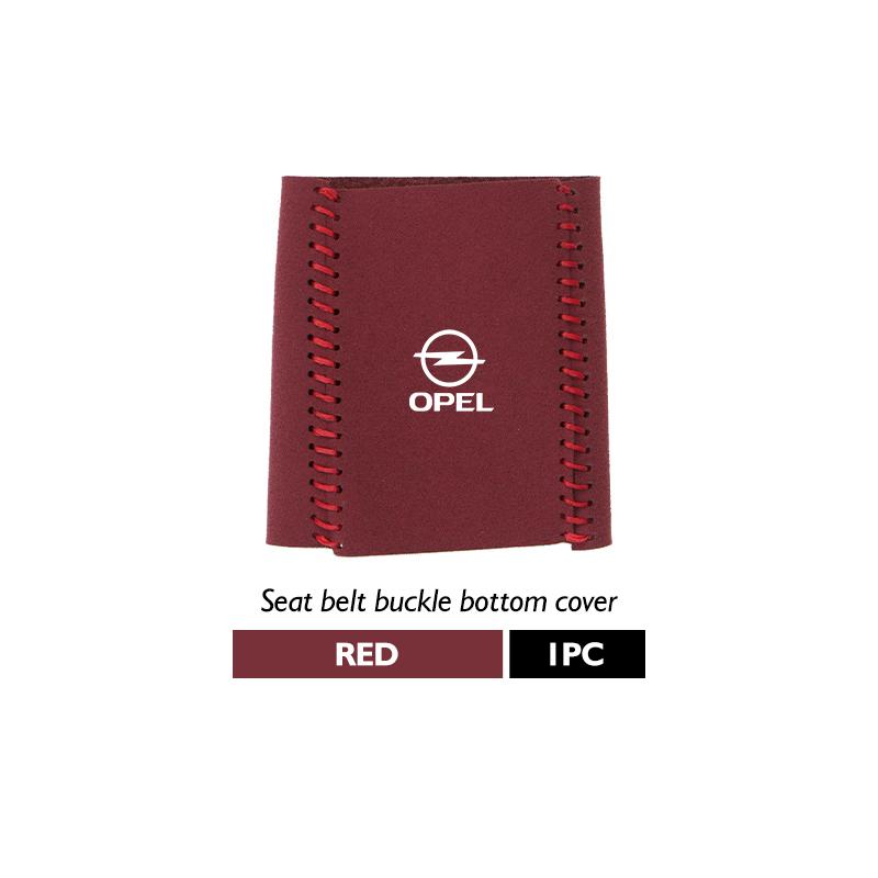 Suede Car Seat Belt Base Buckle Protector Cover Auto Accessories For Opel Vectra Zafira Meriva Mokka Grandland Vivaro Antara BL6