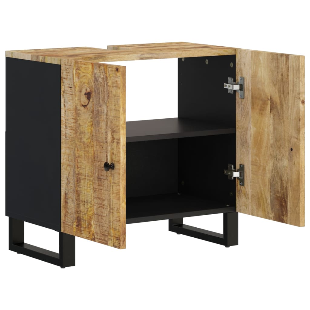 Vidaxl Mobile Lavabo, 62X33X58 Cm, Mango E Materiale a Base di Legno