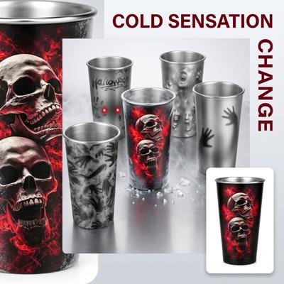 Stainless Halloween Color Changing Tumbler for Cold Drinks
