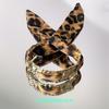 Brown Leopard Print Ribbon Bracelet
