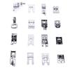 16Pcs Sewing Machine Presser Foot Set with Storage Case Replacement Parts Accessories
