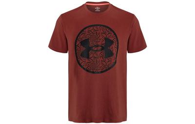 T Shirts Men's Red Crew Neck Moderate Straight Fit 1374713-610