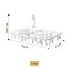 Portable Plastic Drying Rack with Clips