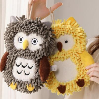Cute Cartoon Animal Hand Towel Thickened Soft Absorbent Hand Towel Comfortable Fast Drying Bathroom Towel Bathroom