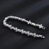 Full Diamond Cross Bracelet Hip Hop Trend Men'S And Women'S Same Niche Zircon Inlaid Adjustable Tennis Chain