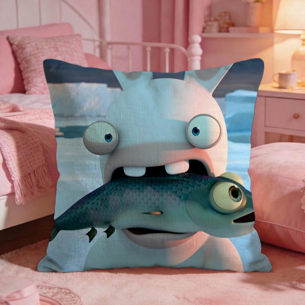 Rabbids IInvasions Anime Cushion Cover Premium Comfort Reversible Pillow Cove Two In One Design For Any Room  Car Interior