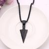 Yousheng Men Necklace Stainless Steel Bone Chain Hip Hop Cool High Gloss Gift Fashion Jewelry Spearhead Pendant Sweater Necklace for Daily