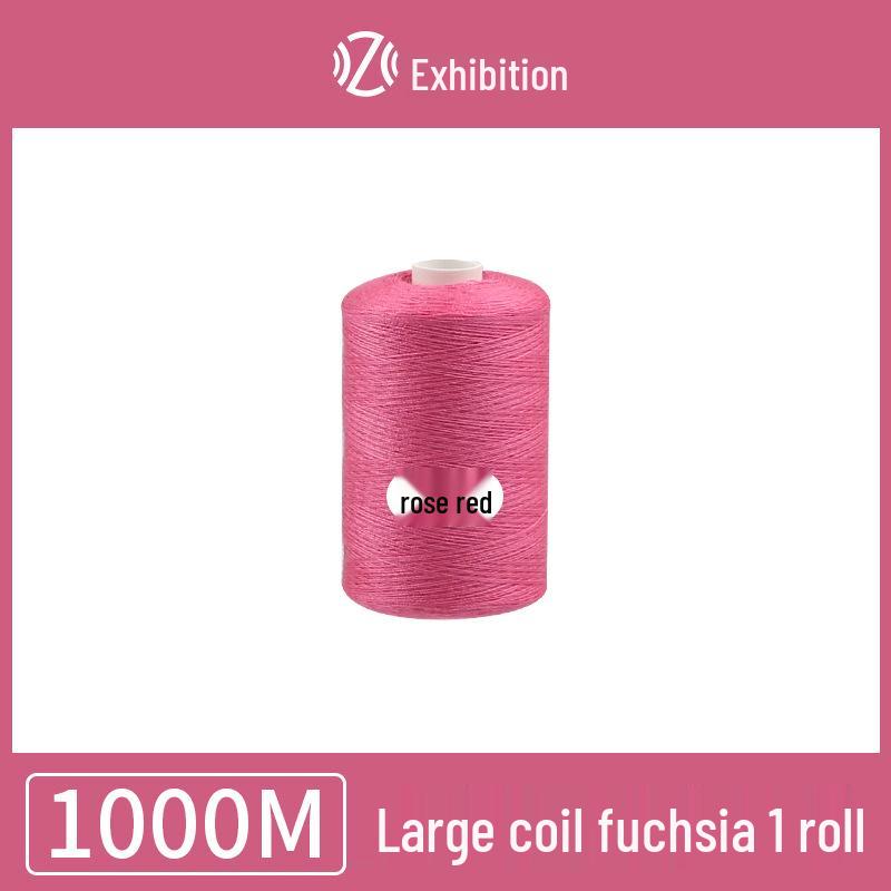 Polyester Sewing Thread - 1000 Yards for Garments & Crafts, Assorted Colors, Small Spool