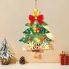 3D Wooden Christmas Door Sign Light Up Wooden Christmas Ornament  Party Supplies