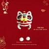 Hand‑Crochet Chinese Lion Dance Hat, Traditional New Year Knit Earflap Winter Party Festival Gift Beanie