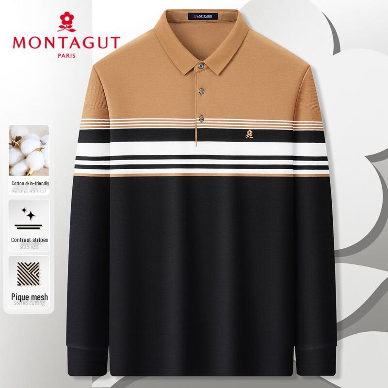 MONTAGUT Men s Long-Sleeve Polo Shirt 50