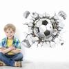 Football Broken Wall Stickers Living Room Children's Bedroom Football Club Removable Stickers