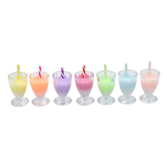 2Pcs Simulation Miniature Kids Handicraft Toys Plastic Drink Cups Ornament Gifts for Photography