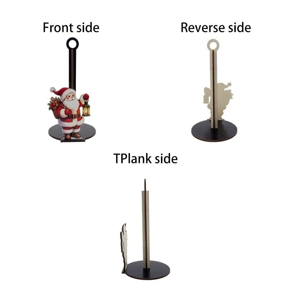 Cartoon Elk Santa Claus Paper Towel Holder For Kitchen Bathroom Dining Room
