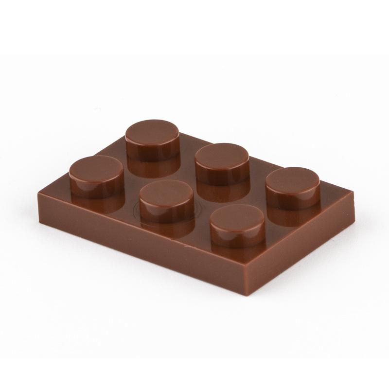 100 Pcs MOC Parts 3021 Plate 2 x 3 Compatible Bricks DIY Assmble Building Blocks Particle Kid Brain Toy Gift