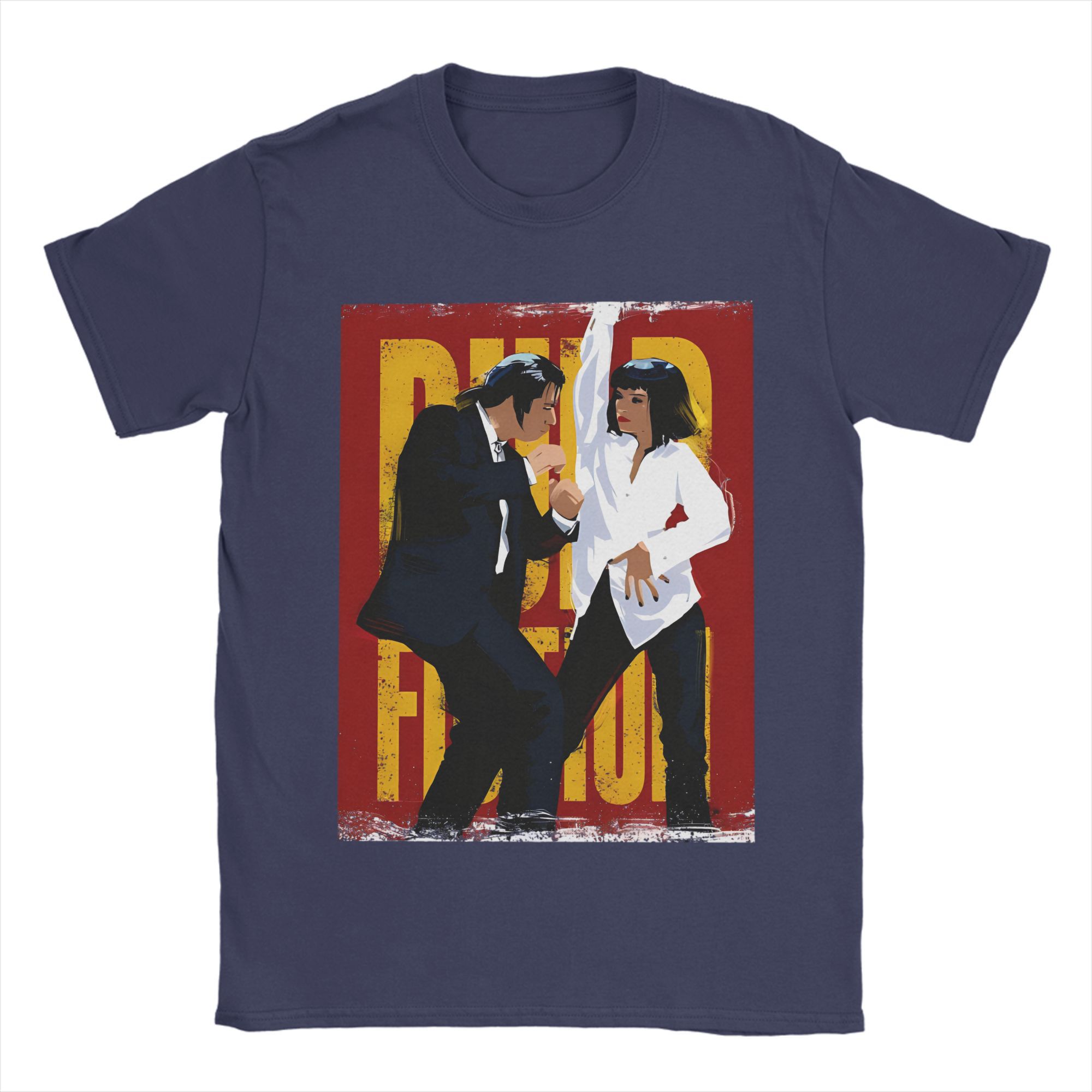 

Fashion Pulp Novels Movies Prints Tshirts Shortsleeved Shirts Casual Sports and Streetwear 4XL