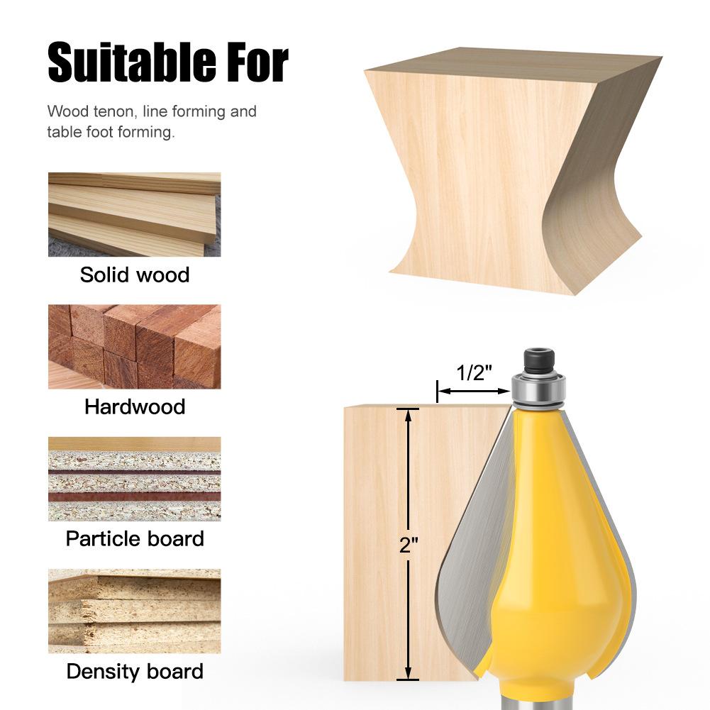 Woodworking Knife Convex Line Knife Bakelite Milling Trimming Machine Engraving Machine Gong Knife Woodworking Convex Arc Knife Line Knife