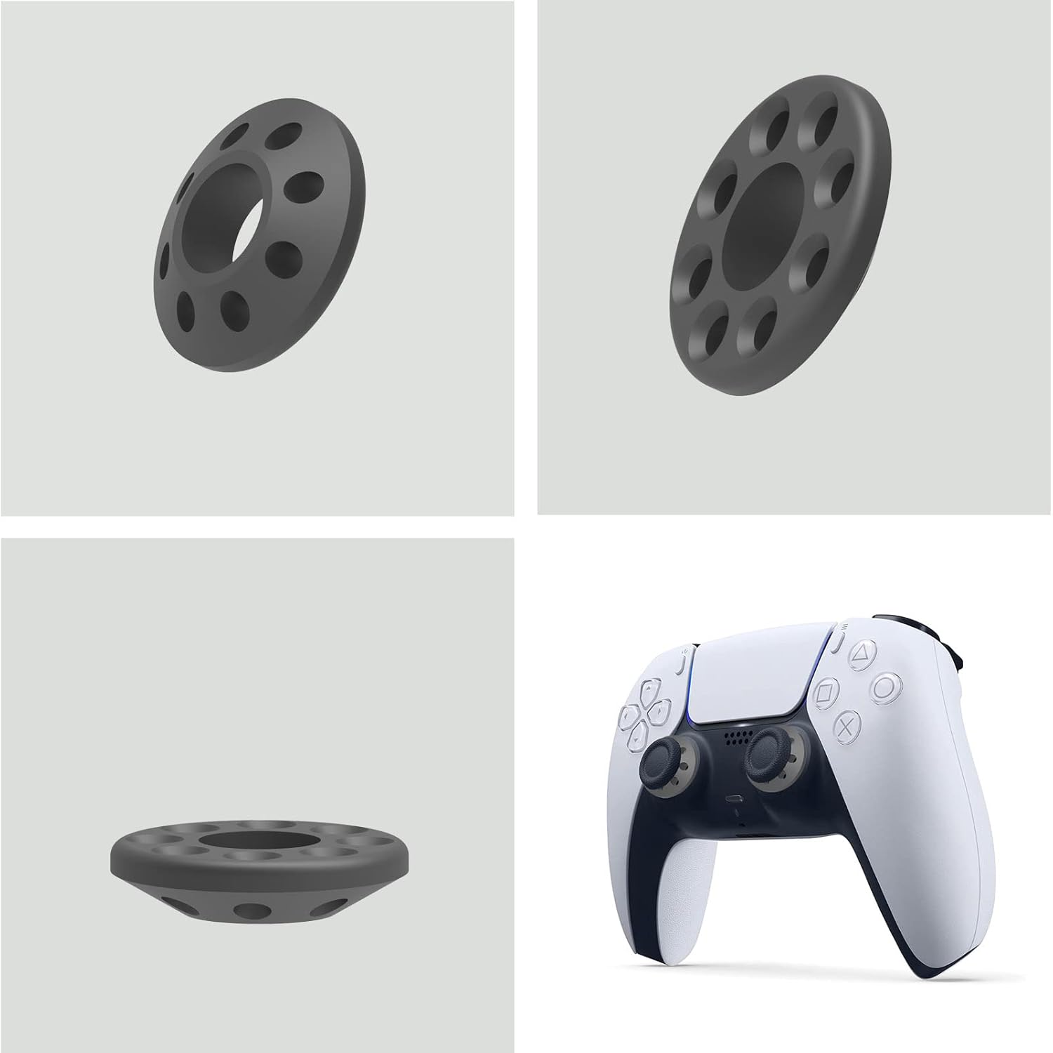Кольца для точного прицеливания для PS5, PS4, Xbox One, Xbox Series X S, Xbox 360, Switch Pro, Помощь в прицеливании, Кольцо для контроллера движения, Мягкий гибкий резиновый силикон