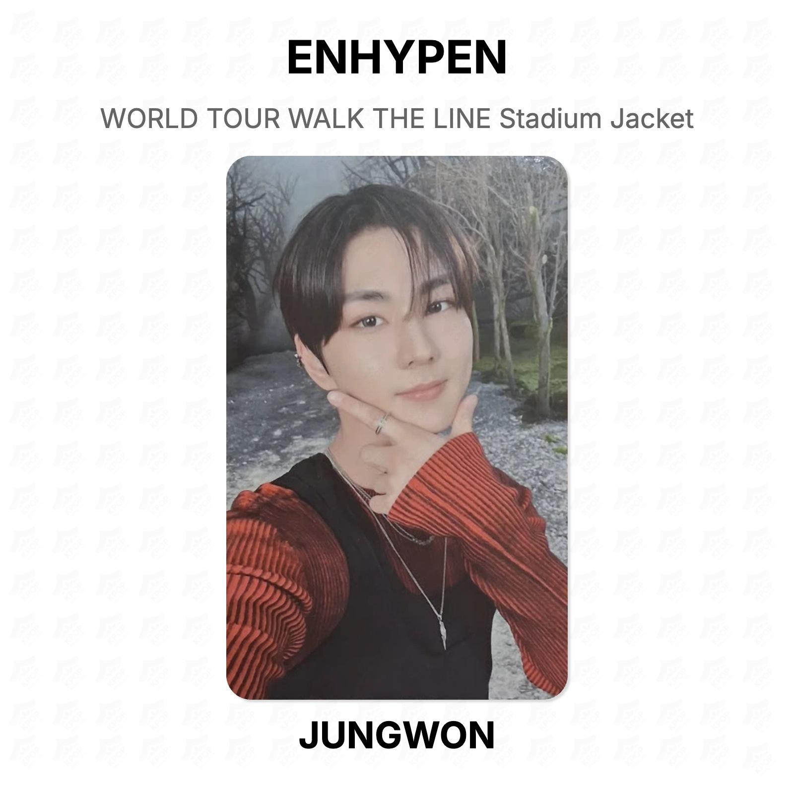ENHYPEN WORLD TOUR WALK THE LINE Stadium Jacket Official Photocard JUNGWON