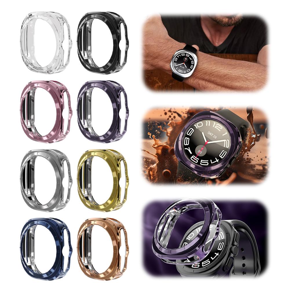 

Чехол для часов Samsung Galaxy Watch 7 Ultra 47 мм, полый, твердый, устойчивый к царапинам, из термополиуретана - O1E4