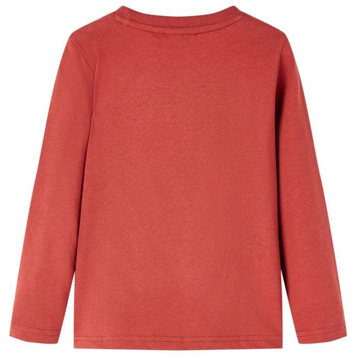 Children's Long-sleeved T-shirt Burnt Red 92/104/116/128/140