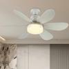 Modern LED Ceiling Fan Light with E27 Base Remote Control LED Bulb Ceiling Fan Chandelier 3 Fan Speeds for Living Room Kitchen