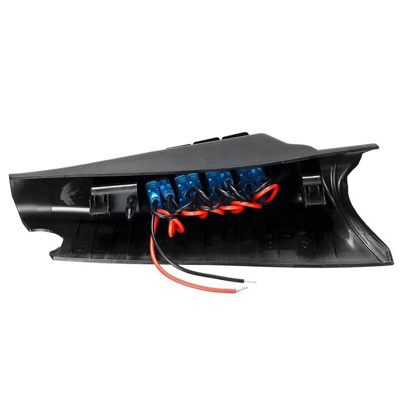 For Jeep Wrangler JK 2011-2017 Car A-Pillar Switch Pod Panel with 4 Rocker Red Light Left Side Switch Panel Car