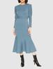 SNIDEL Big Lace Collar Knit Dress SWNO225052 BLU 0 Women's