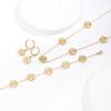 ALTERA Stainless Steel Hot Selling Gold Plated Clover Charm Bracelet Luxury Five Leaf Flower Bracelets Jewelry For Women Gift