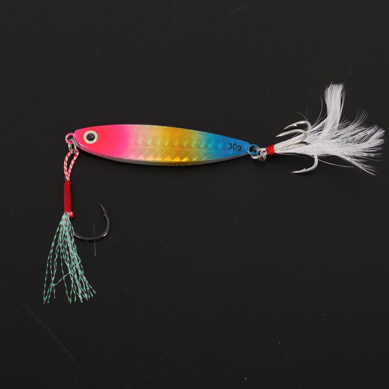 Universal Wind-breaking Long Cast Hard Bait: Explosive Shore Iron Plate Lure for Sea and Freshwater, Multiple Weight Options