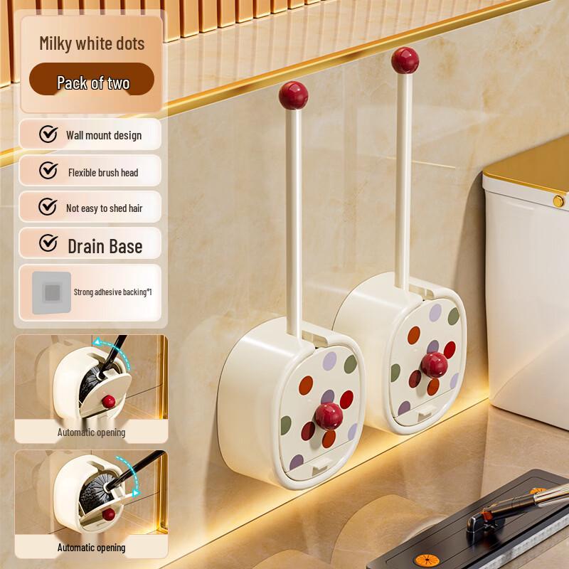 Cmaos Wall-Mounted Toilet Brush Set