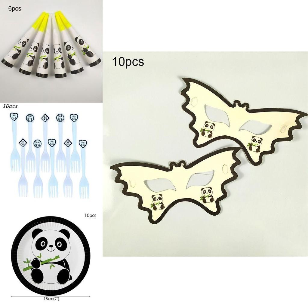 Adorable Panda Animal Party Supplies Tableware Decor For Kids Birthday Celebrations