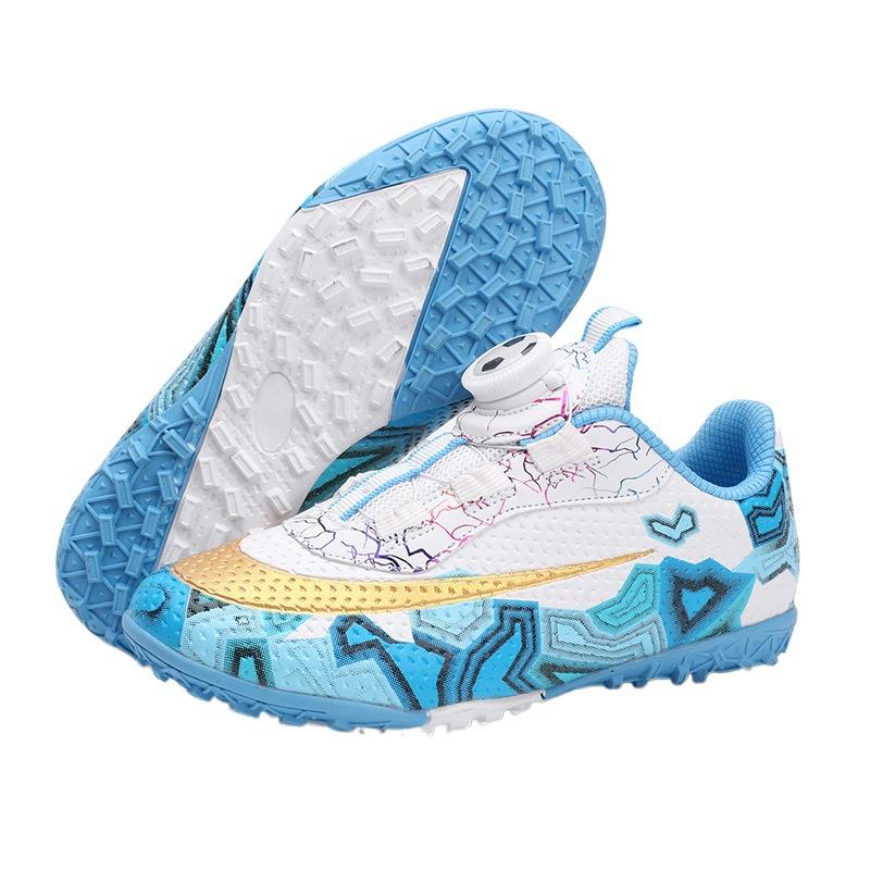 Children's Rotary Buckle Shattered Nail Training Football Shoes, Girls and Boys Elementary School Sports Competition Training Shoes Men
