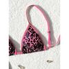 Leopard Print Lace-up Bikini - 2025 New European & American High-End Swimwear