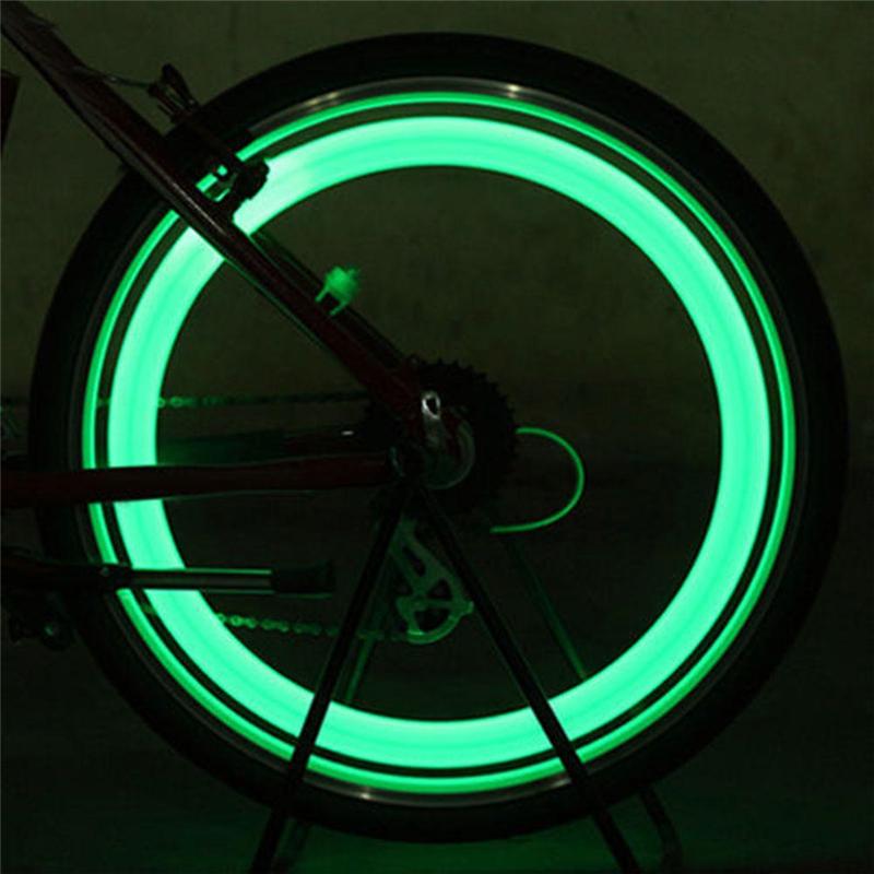 Bicycle Cycling Spoke Wire Tire Tyre Wheel LED Bright Lamp Mountain Bike Light Colorful Funny Wheel
