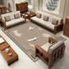 Modern Simple Crystal Velvet Carpet for Living Room and Bedroom - New Chinese Style