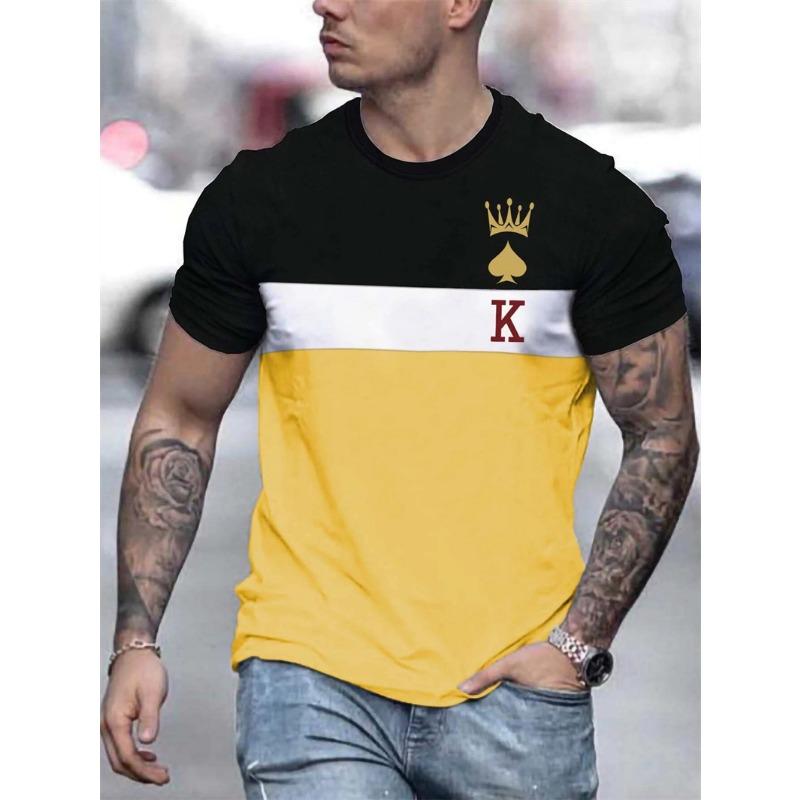 3D Hrací Karta Grafické Tričko pro Muže Oblečení Mladistvý Trend Móda Streetwear Tričko Letní Unisex Dámské Krátký Rukáv Top Tričko