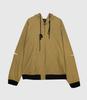 Vibrate Vlack Line - Side Slit Hoodie Jacket (Khaki)