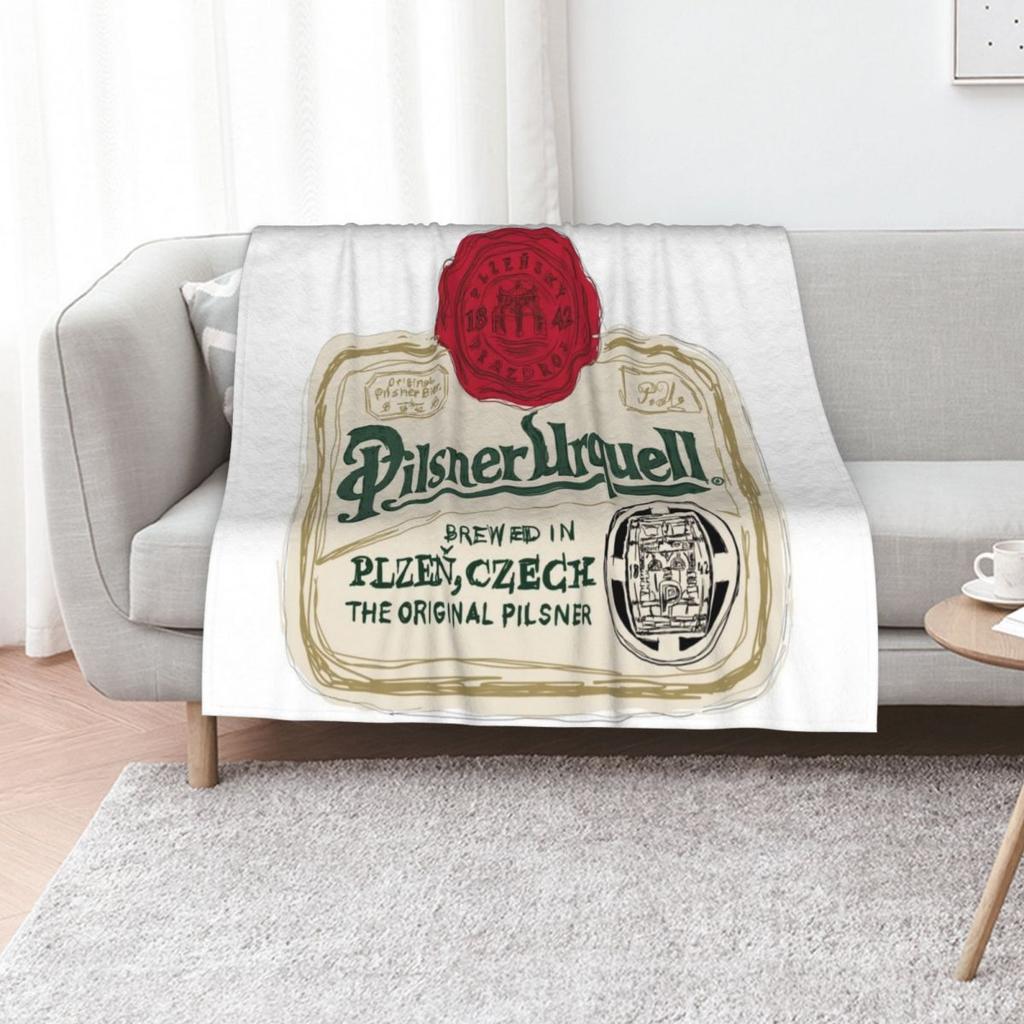 Pilsner Urquell Pop Throw Blanket Cute Blankets Ands Hairys For Baby For Sofa Thin Shaggy Blankets