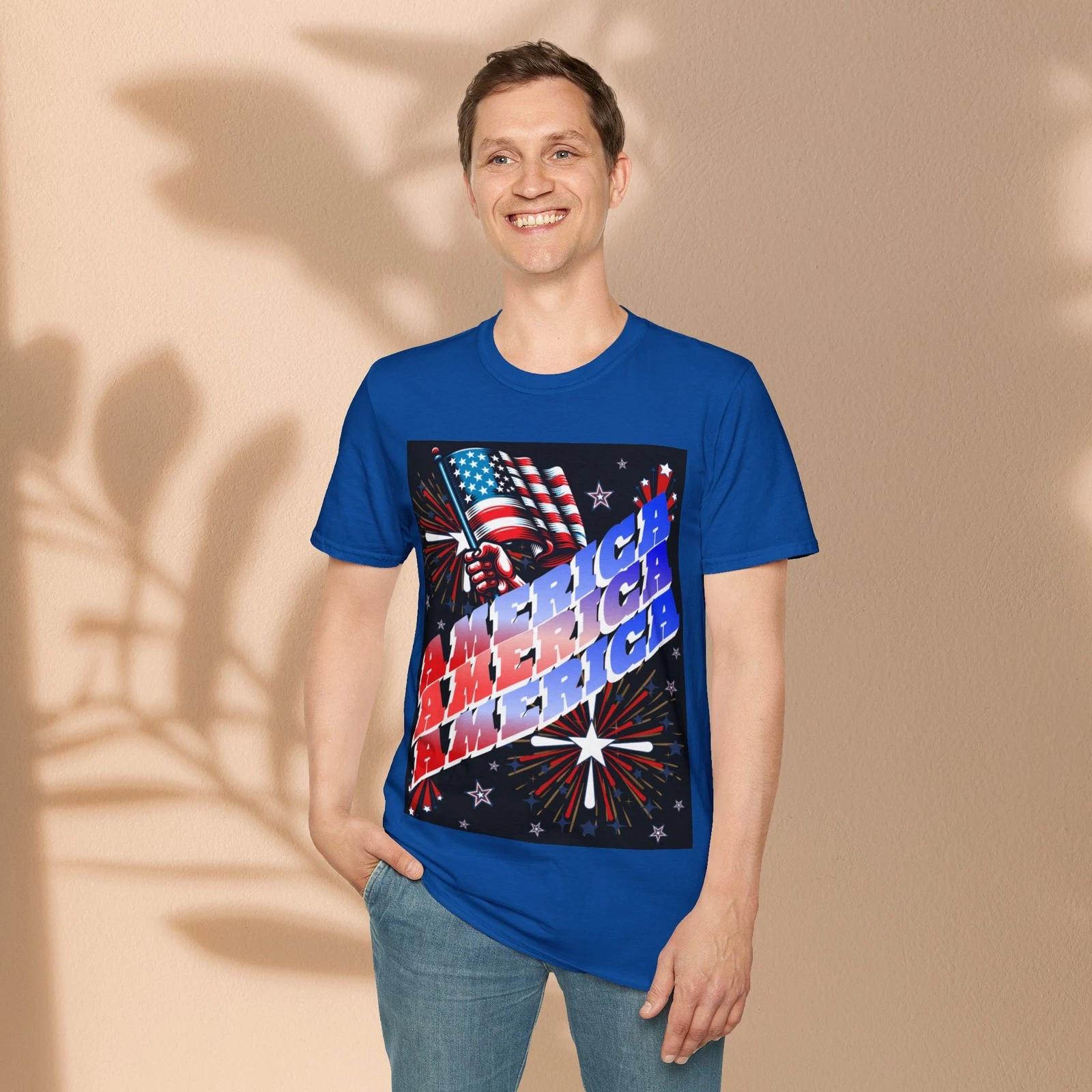 America Flag Fireworks Children s Children s T Children s T-shirt | Patriotic 4th of July Design 150