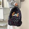 Cute Dachshund Polka Dot Backpack Large-Capacity Casual Student Schoolbag  Delicate Personality Trendy Travel Bag Gifts