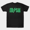 Men Black Print T-shirt 'Irish' Cool St. Patrick Irish No-Cut Transfer Paper Print Cotton Tshirt