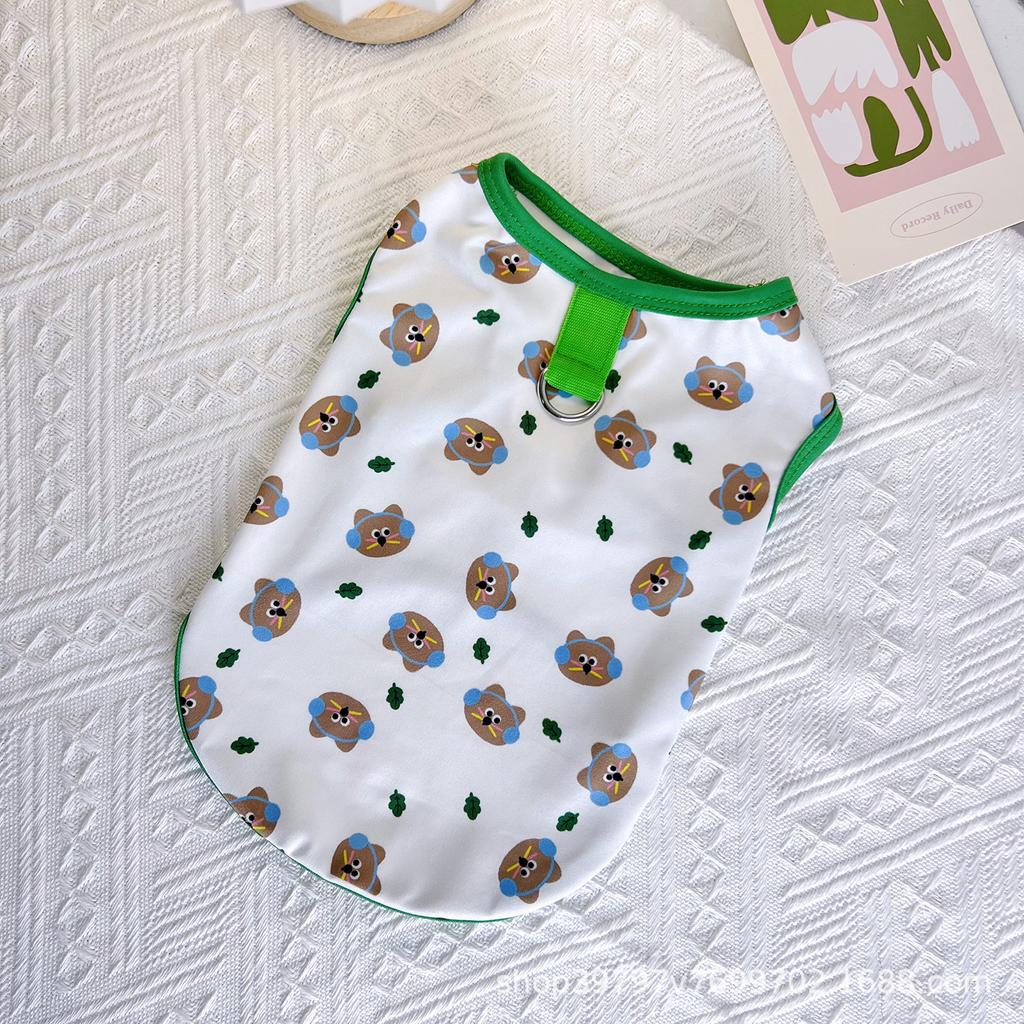 Spring and Summer New Ins Wind Light Pet Dog Dog Cat Clothes Vest Small Medium and Large Dog Pet Clothing