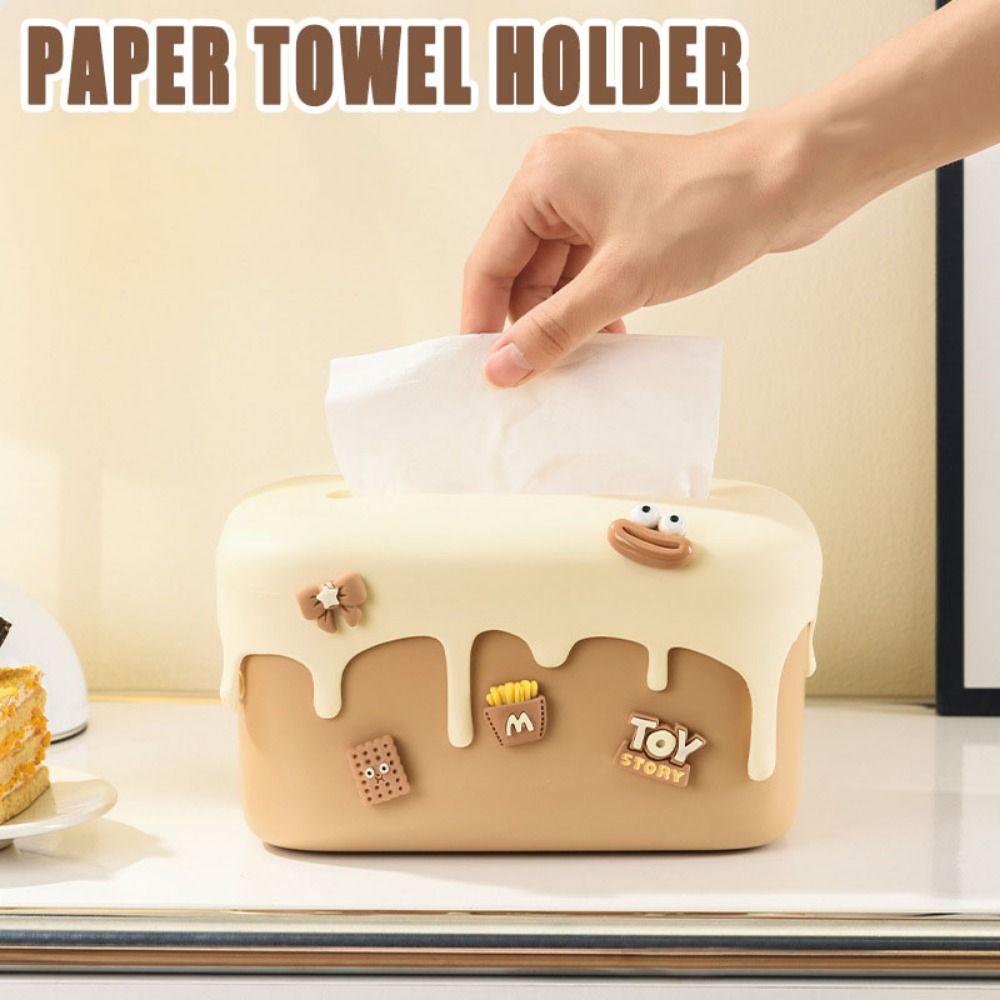 Creative Paper Towel Holder Cream Style Paper Towel Dispenser  Sundries Organizes